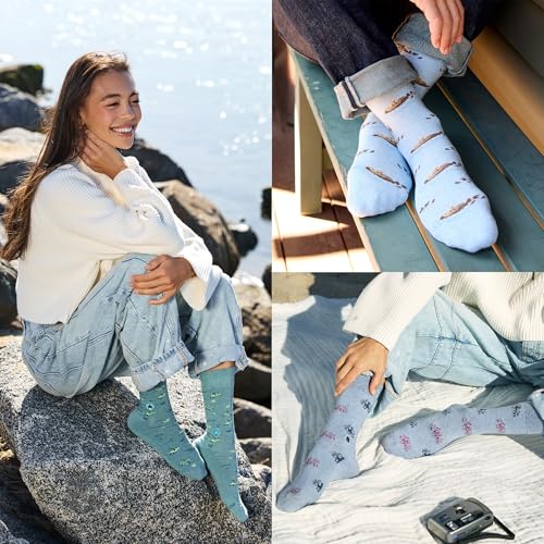 Image of Conscious Step Women's Fair Trade Organic Cotton Crew Socks | 3 Pack | Every Pair Helps Support our Humanitarian Partners