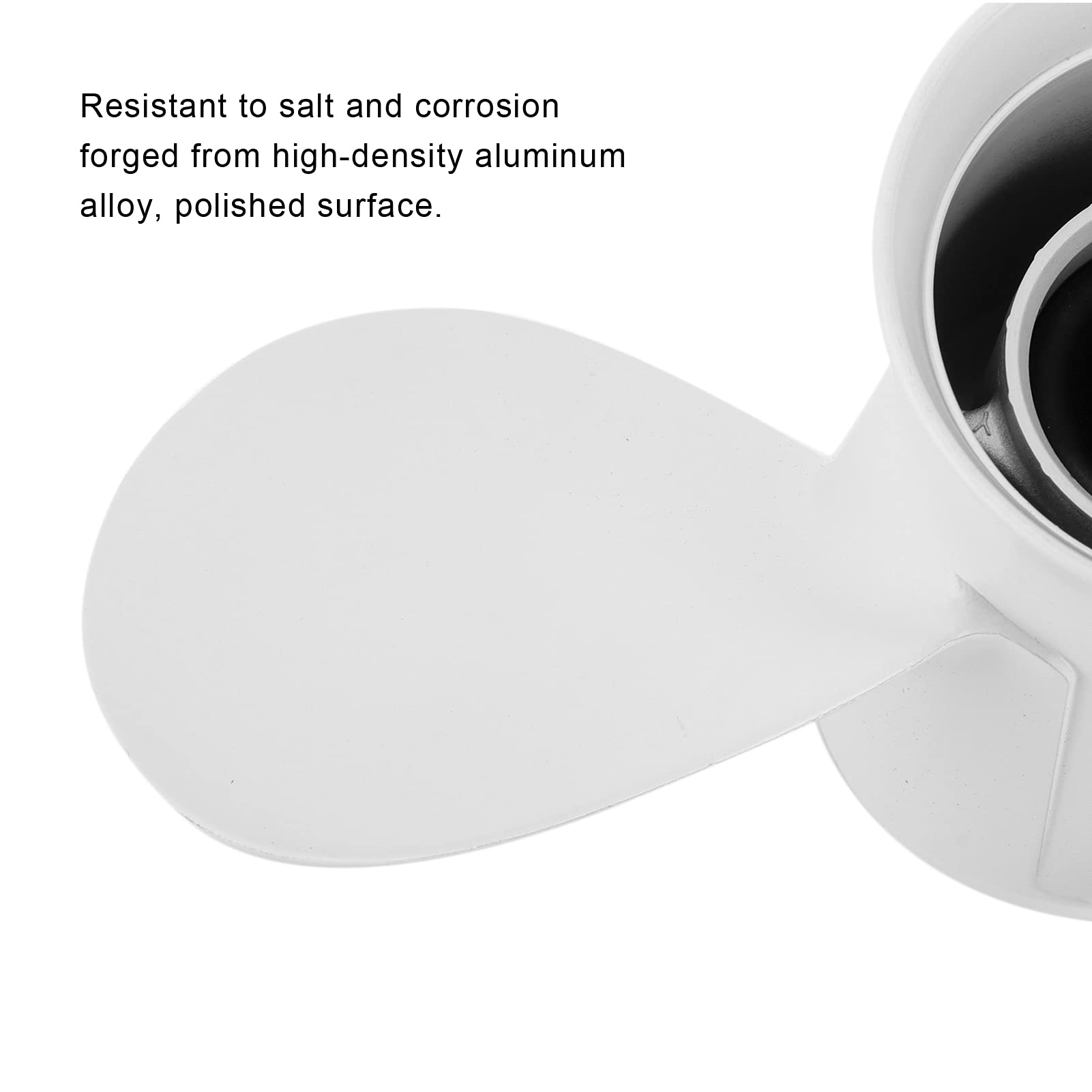 Acouto 11x15-Zoll-Propeller mit Schub, 3 Blätter 13 Zähne Rechts, Ersatz für -Außenbordmotoren 25–60 PS, Austausch des Außenbordpropellers Im Lieferumfang Enthalten,