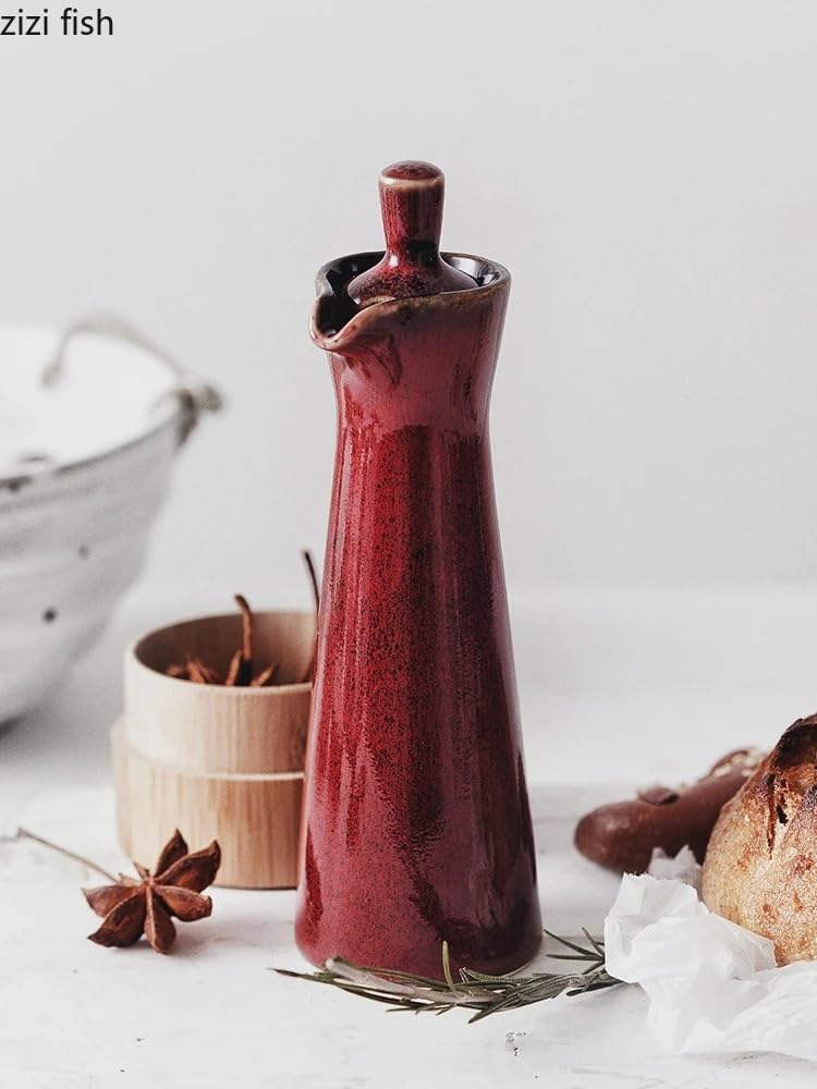 Barattoli for condimenti in ceramica Oliatore Barattolo for spezie Strumento for Bottiglie for olio da cucina Contenitori for(E seasoning jar)