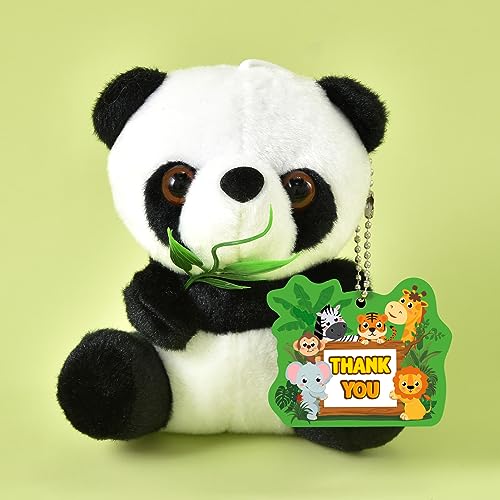 Tacobear 12 Stück Dschungel Kuscheltier Spielzeug 14cm Plüsch Schlüsselanhänger Kinder Weiche Mini Püschtier Stofftiere für Safari Party Mitgebsel Geburtstag Ostereier Weihnachten Kleine Geschenke