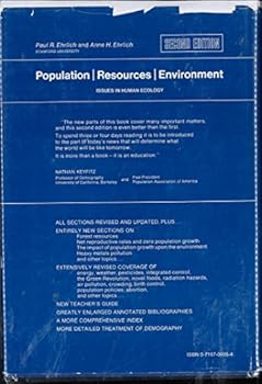 Hardcover Population, resources, environment;: Issues in human ecology (A Series of books in biology) Book
