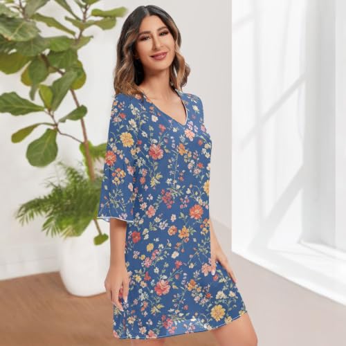 Robe décontractée en mousseline de soie légère contre la chaleur - 3