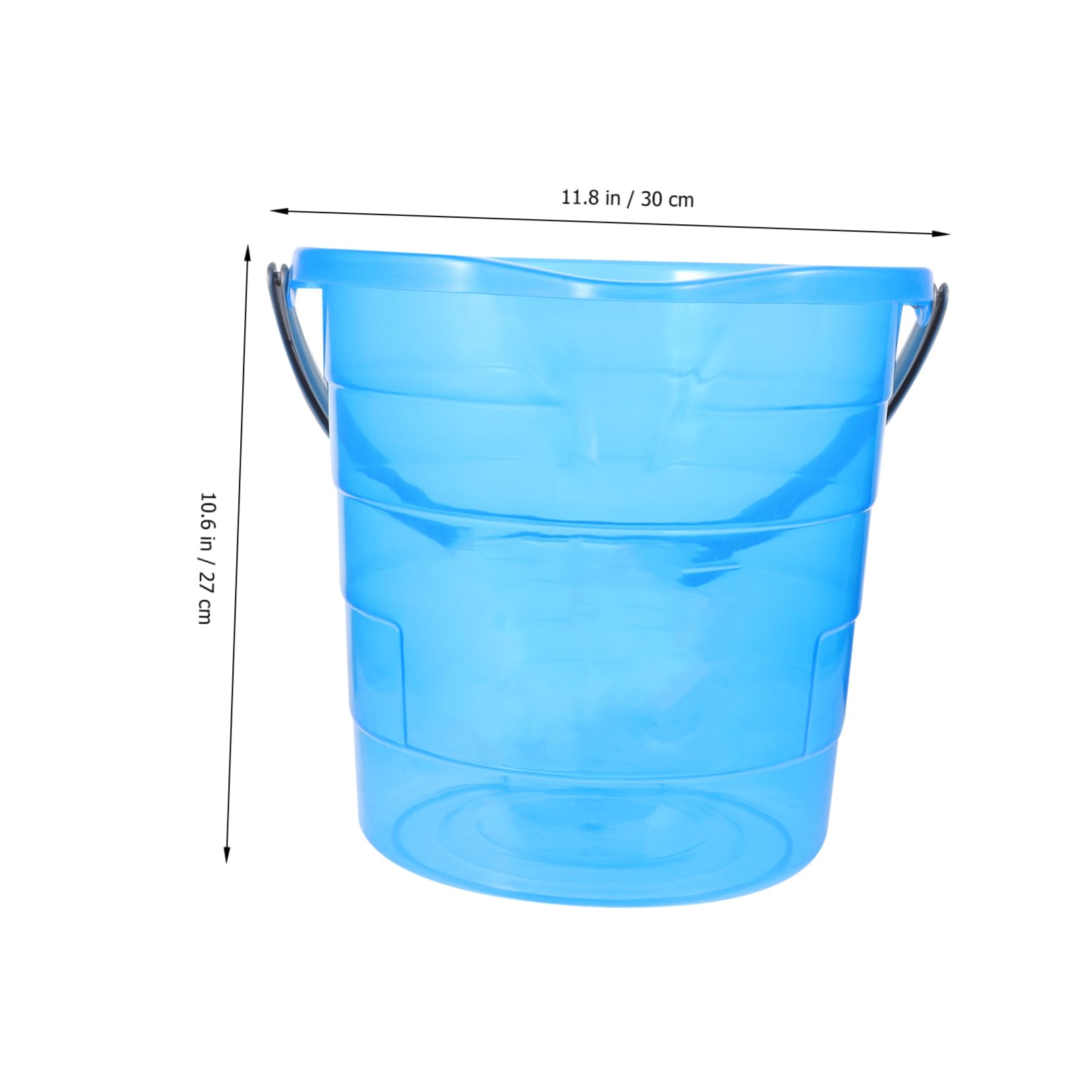 HAPINARY Small Plastic Water Bucket Handle Utility Bucket for Home Dorm Cleaning 12l Plastic