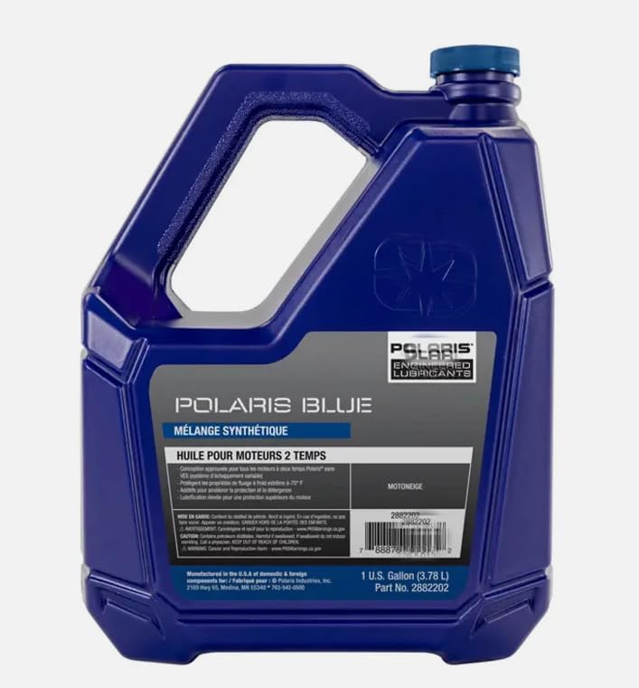 Replacement for Polaris OEM 2882202 Blue Premium Synthetic Blend 2-Stroke Engine Oil 1 Gallon Jug