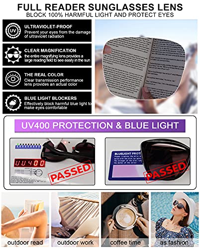 MARE AZZURO Cat Eye Reading Sunglasses Women Oversized Square Sunglasses Readers 0 1.0 1.25 1.5 1.75 2.0 2.25 2.5 2.75 3.0 3.5 (Black, 1.50)3