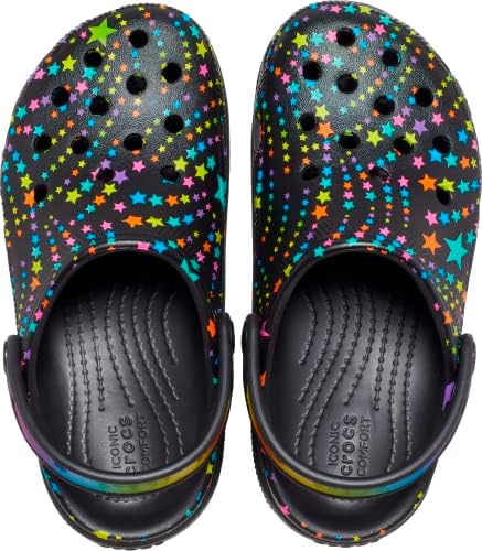 Crocs Girls Cutie Platform Clogs, Black/Multi Disco Dance Party, 11 Little Kid | Image 3