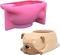 Vista 1 de Moldes de silicona para macetas de plantas, maceta de animales, velas 3D, molde de jabón, velas de bricolaje, molde epoxi, velas hechas a mano