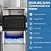 COSTWAY Split Commercial Ice Machine, 353LBS/24H Full-Automatic Vertical Industrial Modular Maker with 198 LBS Large Storage Bin, Ice Cubes Ready in 10-20 Mins, Professional Refrigeration Equipment