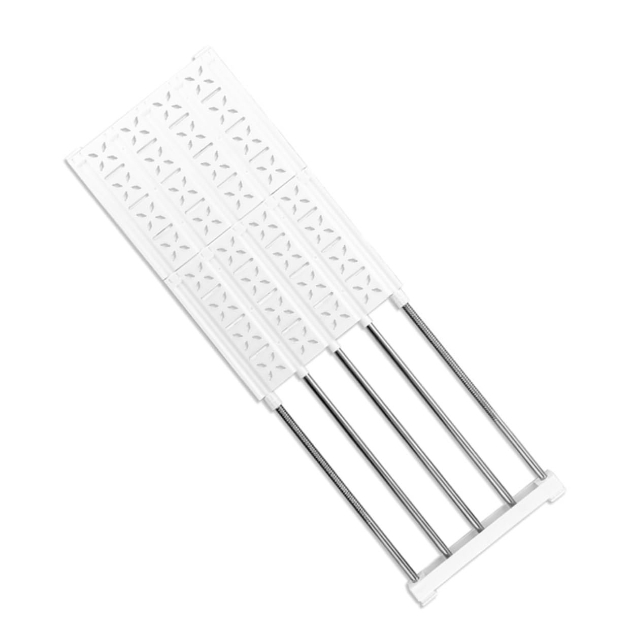 Vaguelly Adjustable Shelf Divider and Separator for Closets Portable Storage Rack Organizer Nail Installation Steel Tube Design Space Saving for Wardrobe and Cupboard