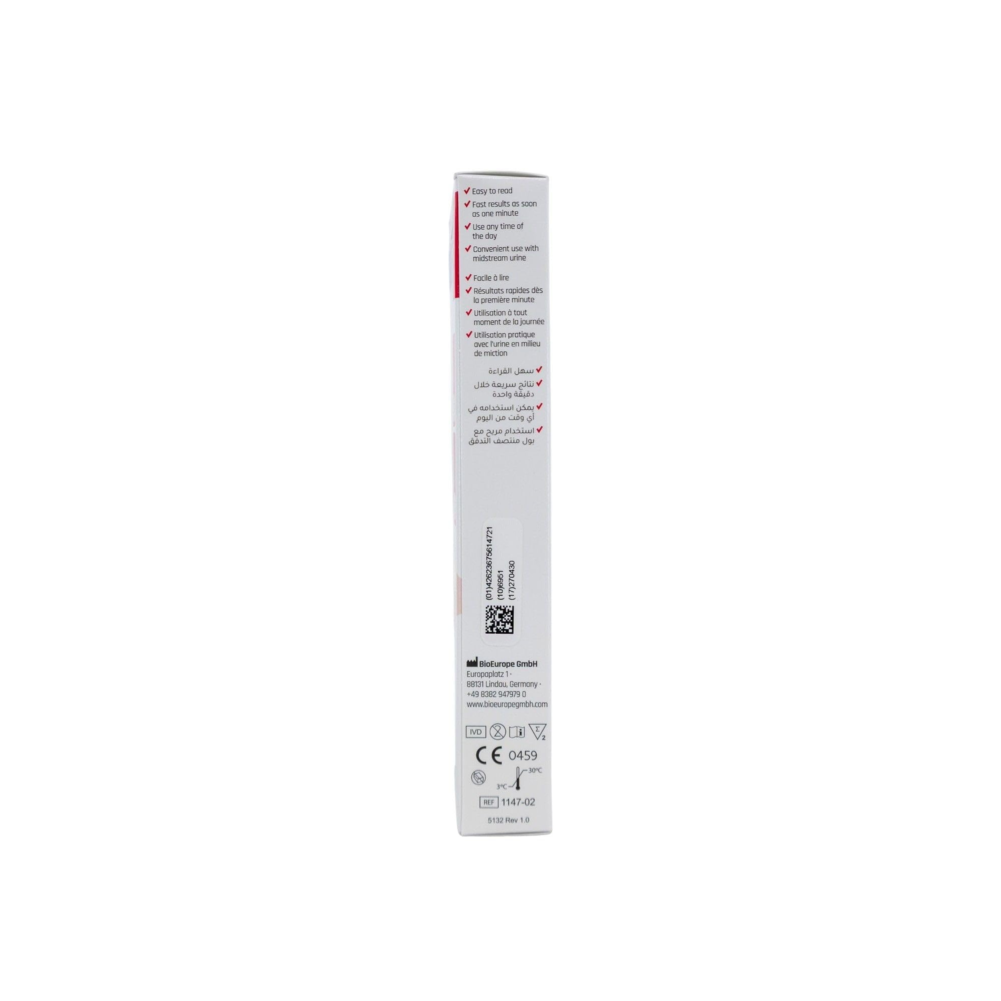 Fortel Ultra Sensitive Pregnancy Midstream Test Kit, 2 Tests, Twin Pack Home Pregnancy Tests with Clear Result Window, Hygienic Midstream Design for Early Testing and Reassuring Retesting
