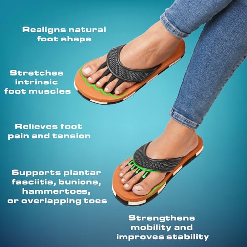 Image of Impakto 5 Finger Slippers for Men | Lightweight & Flexible Flip Flop | Toe-Alignment & Quick Drying | Skid-Resistant & Comfortable Bouncy Sole | Summer Chappal for Indoor & Outdoor