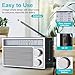 Radios Portable AM FM Retro Radio, Transistor Radios with Loud Speakers, Battery Powered or DC Power, Suitable for Indoor, Outdoor and Emergency Use, Small Transistor Radio AM FM Gifts