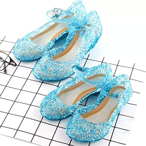 Girls Jelly Sandals Mary Jane Flats Heels Dance Party Birthday Cosplay Dress Up Single Shoes for Kids Toddler3