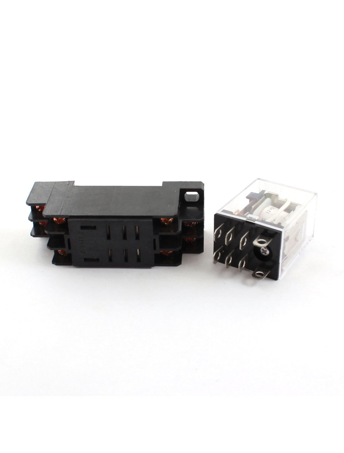 Relè Di Potenza Uxcell JQX-13F 12V DPDT 10A Con LED Verde - 8 Pin