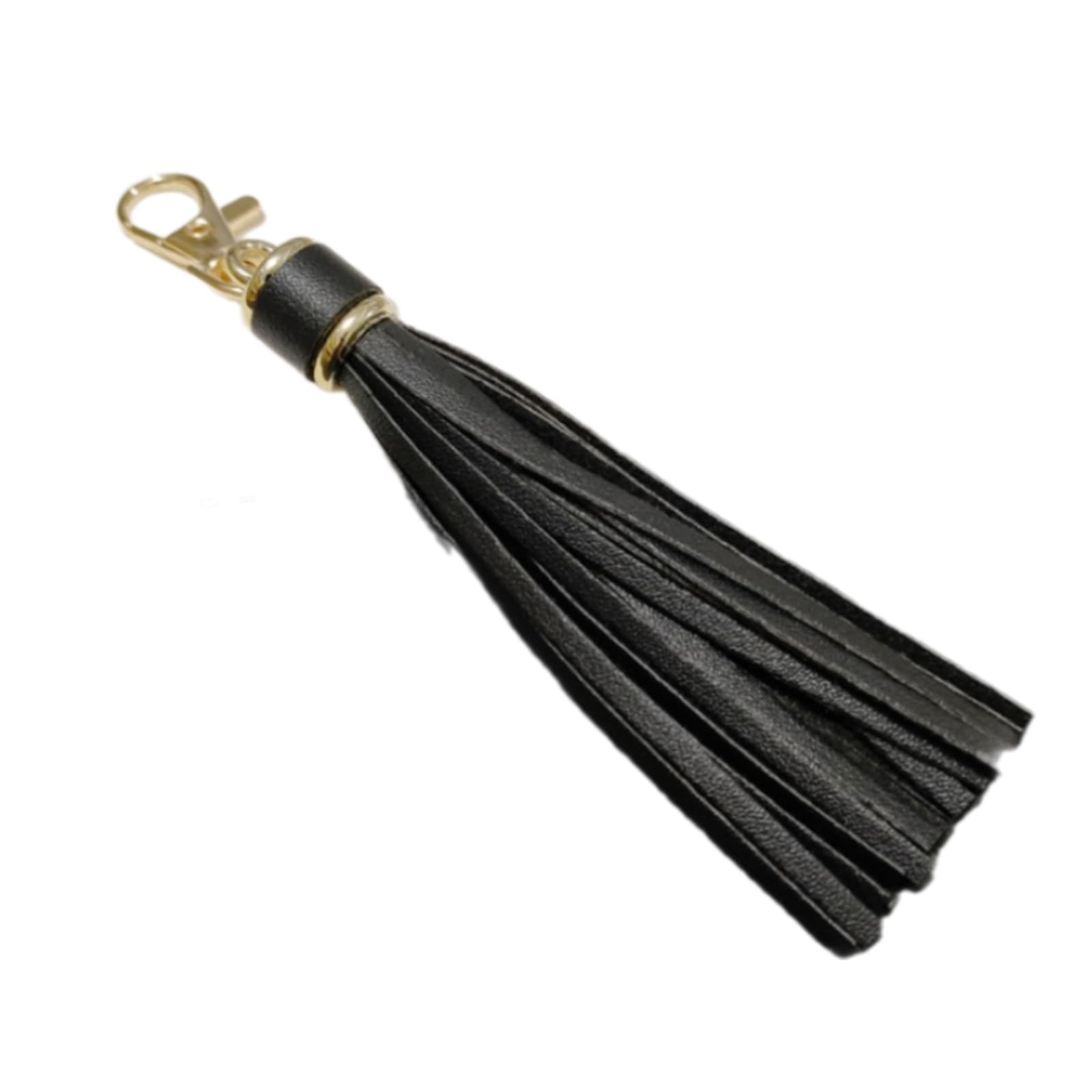 KINSPON Handmade Tassels Keychain Bag Charm Stylish PU Leather Tassels Keychain Pendant With Metal Rings For Secure Attachment