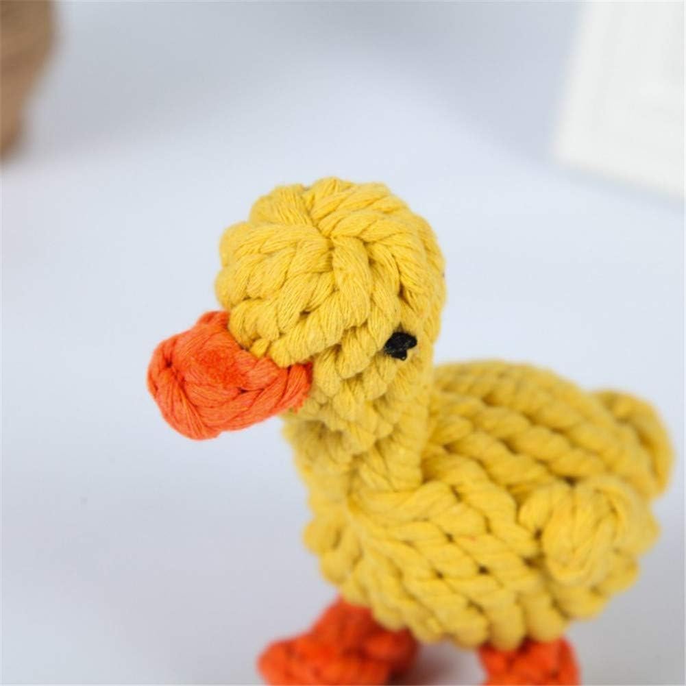 Mythonic Duck Rope Dog Toy (12cm) Tough Natural Cotton Chew Toy for Small & Medium Dogs Fun Animal Shape, Teeth Cleaning - Image 3