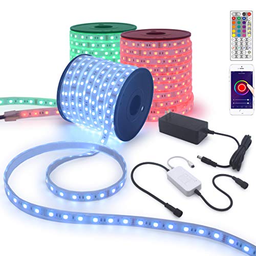 Up To 40% OFF 70Ft 24V Long Run Waterproof RGB LED Strip Rope Light Music SYNC WiFi App Smart Controller Works with Alexa, Home Theater Crown Molding Colors Backlight, Rooftop Railing Garden Outdoor RGB Lights 70% Off Everything 70Ft 24V Long Run Waterproof RGB LED Strip Rope Light Music SYNC WiFi App Smart Controller Works with Alexa, Home Theater Crown Molding Colors Backlight, Rooftop Railing Garden Outdoor RGB Lights
