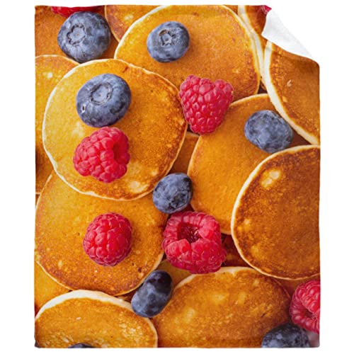 Todeyya Pancakes Super Soft Warm Toddler Throw Blanket, Newborn, Infant Nursery Blanket for Stroller, Crib All Season XS 30x40 in for Pet/Toddler