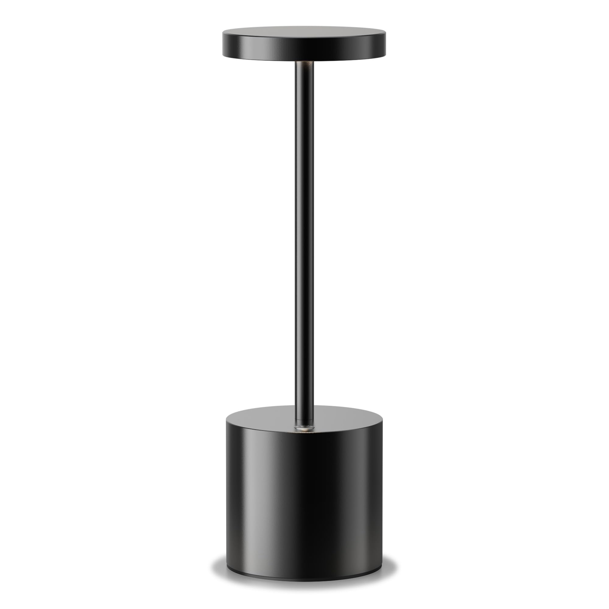 Lampada da tavolo senza fili LED Ricaricabile Dimmerabile 5000mAh 3 Modalità di Luce USB-C Lampada da tavolo Uso Interno/Esterno (Nero)