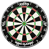 KOTO – Diana Profesional King Classic, Dart Board de Tamaño Oficial con Sisal Africano, Alambre Fino y Superficie Bristle
