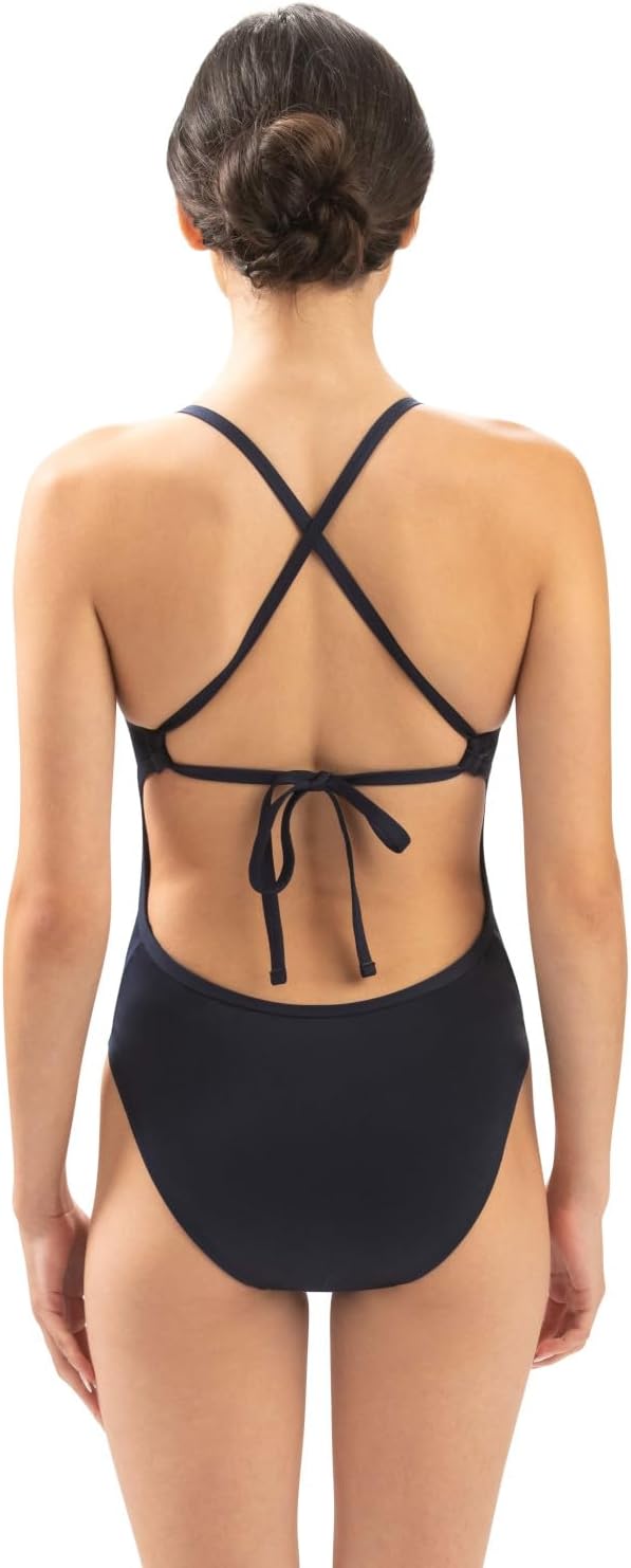 Dolfin Basic Women's Tie Back One Piece Swimsuit for Training, Sports, and Fitness - Image 2
