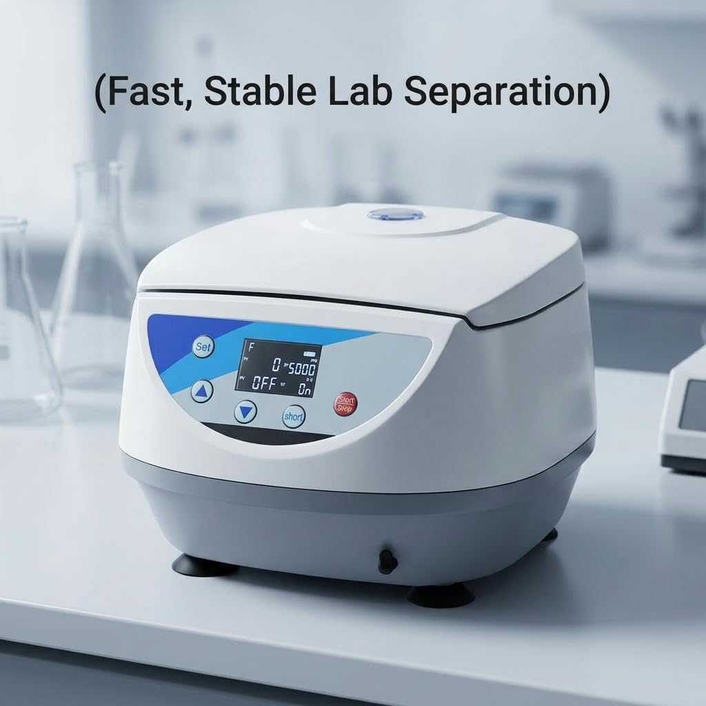 Fast Precise Separation 8-Tube Laboratory Centrifuge, Compact Benchtop Design for Routine Lab Work, Versatile Compatibility User-Friendly Operation for Daily Lab Tasks