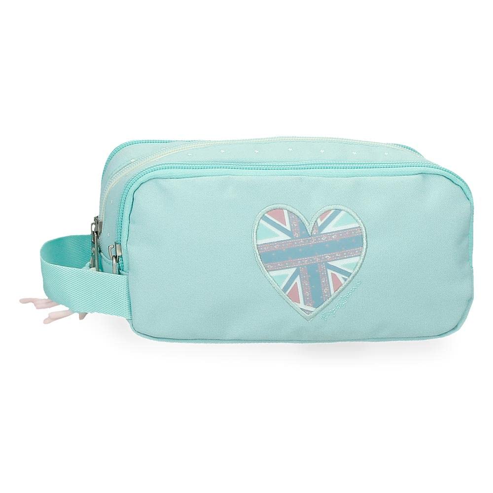 Pepe Jeans Nerea Estuche Triple Azul 22x10x9 cms Poliéster