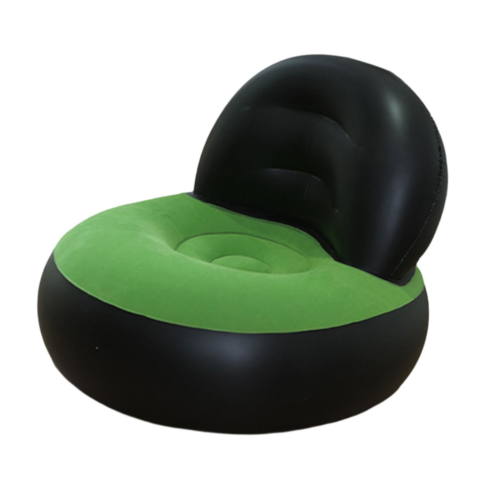 Inflatable Sofa PVC L Shaped Air Couch for Camping Outdoor Home Living Room Black and Green | Home & Garden | Furniture | Sofas Loveseats & Chaises-image-10