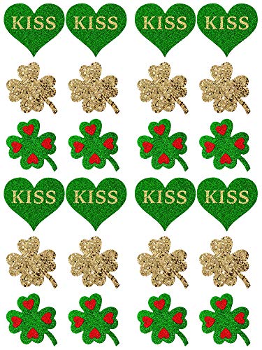 Cache-tétons Saint-Patrick autocollants sans soutien-gorge pour hauts décolletés lot 12