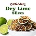 Food to Live Organic Dry Lime Slices, 3 Ounces – Natural Dehydrated Citrus for Cocktails, Baking, Tea, Holiday Decorations. Sweet no Sugar Added. Vegan, Kosher, Bulk