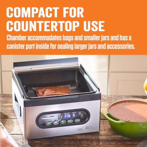 Image of LEM Products MaxVac Pro Chamber Vacuum Sealer with Mylar and Sealer Bags