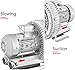 Regenerative Blower, Vortex Ring Blower, Ring Blower 110V 50Hz Single Phase, High-Pressure Vortex Ring Blower, Industrial Vacuum Pump For Air Blowing Or Suction(370W/0.5HP)