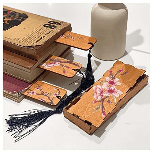 T4s-Cherry-Blossom-Flower-Wood-Bookmark-Set-3-Bookmarks-for-Women-Men-Kids-Book-Lovers-Wooden-Bookmarks-for-Reading-Book-Markers-for-Women-Men-Women-Kids-Teachers-Birthday-Mothers-Day-Present