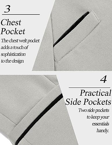 Image of COOFANDY Men's Casual Blazer Jacket Slim Fit Sports Coat Business Suit Jackets One Button