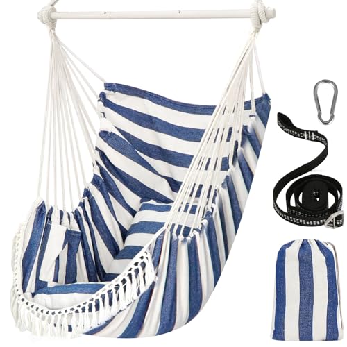 Chihee Hängesessel Hängeschaukel Maximal 500 Pfund Inklusive 2 Kissen...