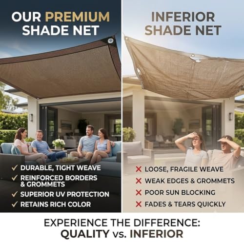 Toldo de protección solar resistente al viento con ojales tela de lona sombra exterior 7