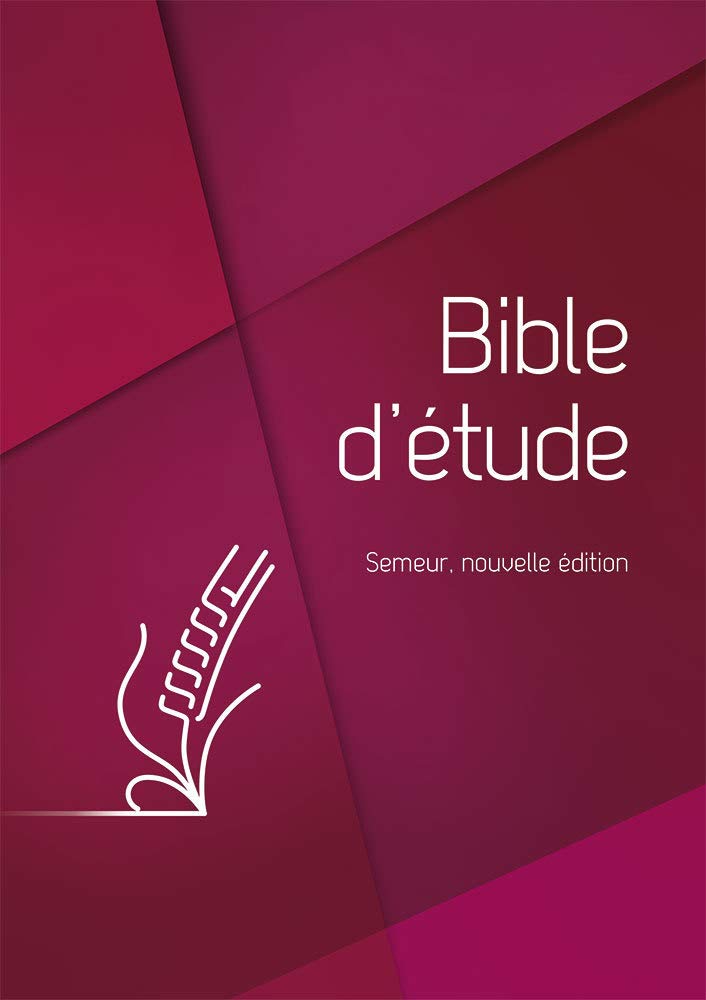 Bible d’étude, Version du Semeur: Couverture rigide rouge, tranche blanche