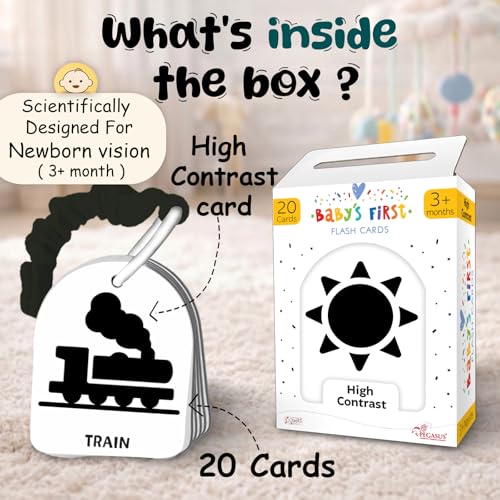 Image of Popcorn Games and Puzzles Flash Cards for Kids (High Contrast)