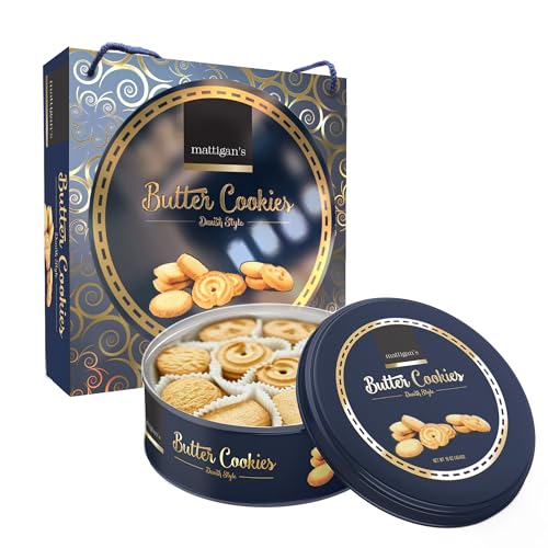 Mattigan's Danish style Cookies, Individually Wrapped, Gift Box, 16 oz