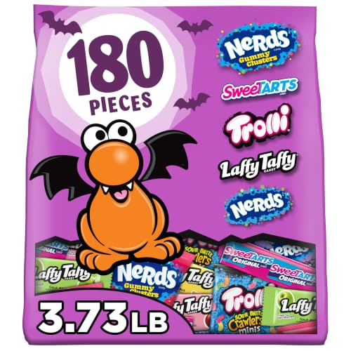 Nerds Core Winners Halloween Candy Variety Bag, Trick or Treat, 180 Ct - image 1