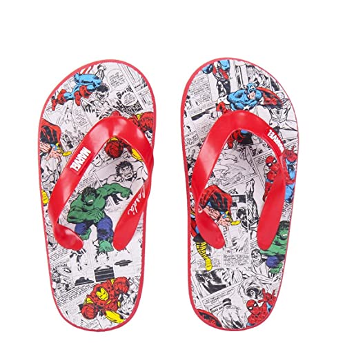 CERDÁ LIFE'S LITTLE MOMENTS Infantil para Niño Estampada con Marvel Primera Calidad | Chanclas de Verano Suela de Goma EVA, Gris, 33 EU