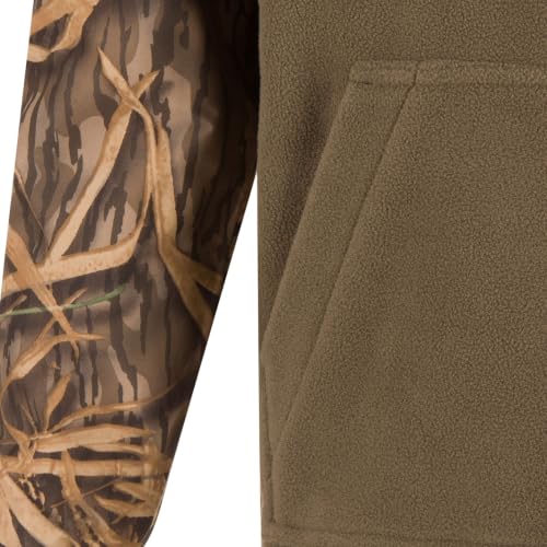 Image of Drake Waterfowl Youth MST Eqwader DW3020 1 /4 Zip Hunting Waterproof Breathable Fleece Lined Warm Jacket with Multiple Pockets | Waterproof Windproof Breathable Fleece Lined Warm Pullover with Multiple Pockets