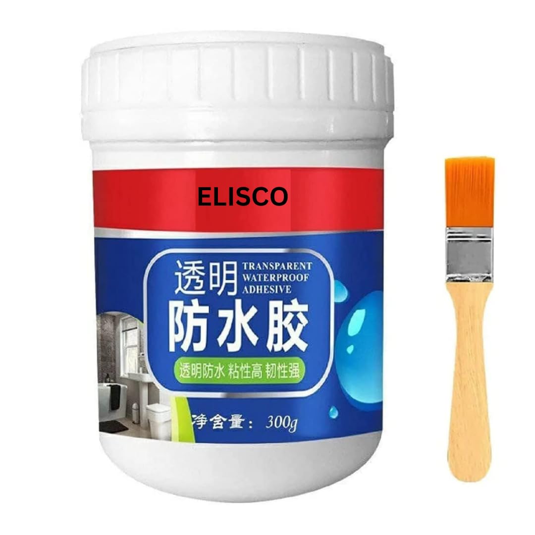 See full amazon price history chart for ELISCO 300gm Crack Seal Glue with Brush | Transparent Waterproof Solution for Roof Leakage | Waterproofing Agent for Lasting Protection | Epoxy Resin Sealant for Pipes, Walls, Tiles ELISCO 300gm Crack Seal Glue with Brush | Transparent Waterproof Solution for Roof Leakage | Waterproofing Agent for Lasting Protection | Epoxy Resin Sealant for Pipes, Walls, Tiles (B0C7HJN1WL) Amazon Price History, Amazon Price Tracker