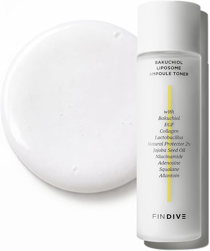FINDIVE Tônico facial em ampola com bakuchiol e esqualano lipossomal, 150 mL