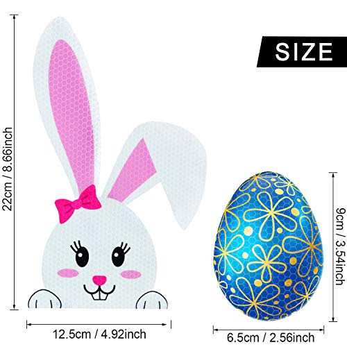 Set de 13 imanes decorativos de Pascua con huevo y conejo miniatura 3
