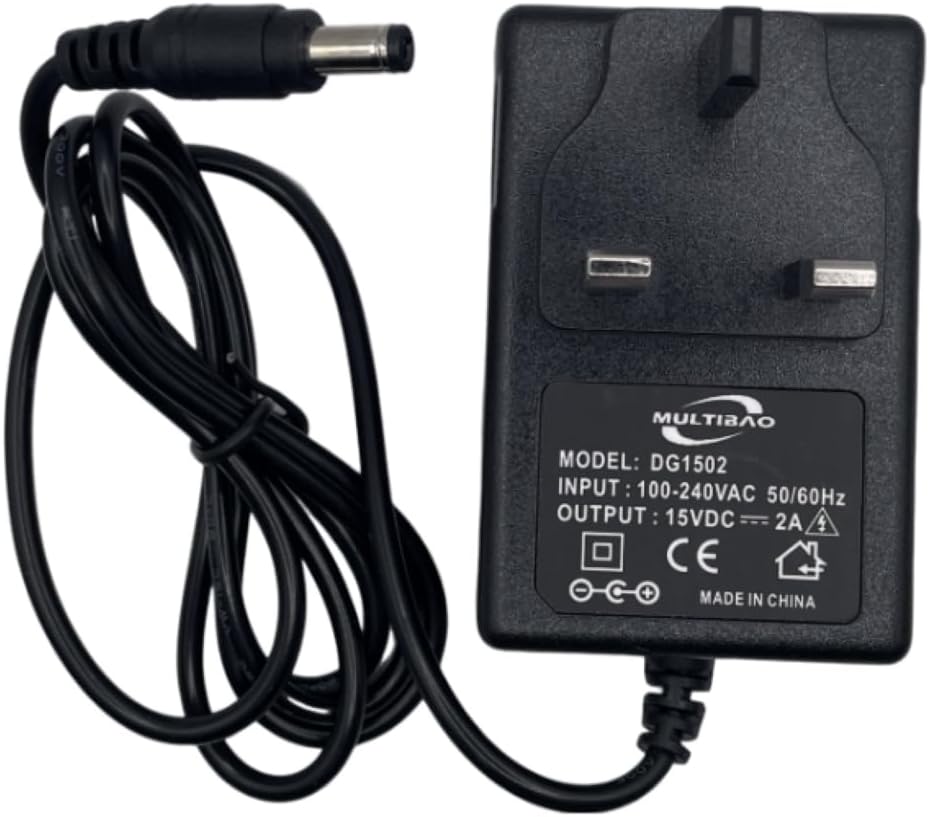 15V 2A 2000mA AC to DC Power Adapter Charger 5.5mm x 2.1mm Replacement Power Supply Adapter