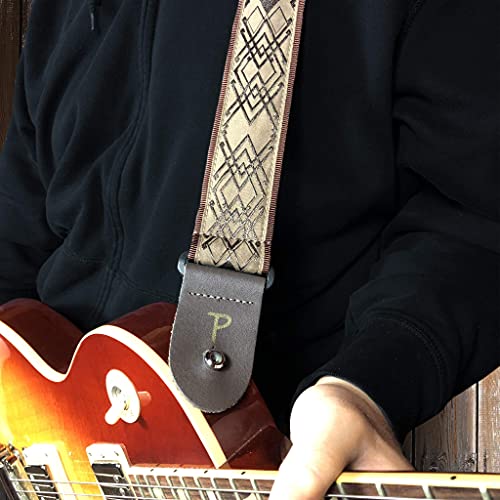 Perri’s Leathers Ltd. – Sangle de Guitare – Nylon – Jacquard – Brun – Losanges – Ajustable – Pour Guitares Acoustiques… - Les Beatles, Paul McCartney, John Lennon, RIngo Starr, George Harrison Perri's Leathers Ltd. - Sangle de Guitare - Nylon - Jacquard - Brun - Losanges - Ajustable - Pour Guitares Acoustiques… – Image 4