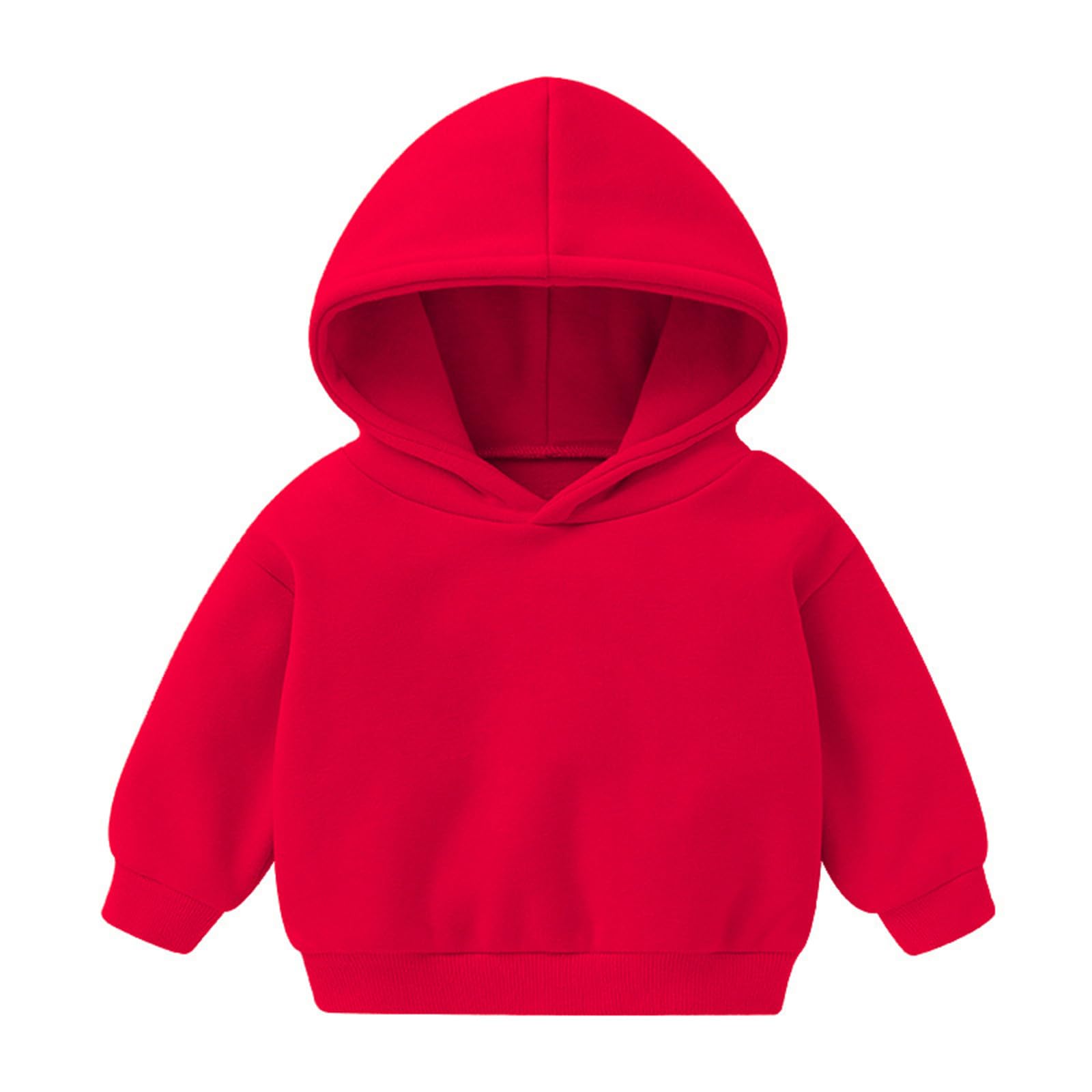 Generisch 2025 Bébé Garçons Filles Pull Polaire Sweatshirt Enfants Solide Plus Bébés Avec Couleur Top Filles Tops Vrais Jouer Football Pull