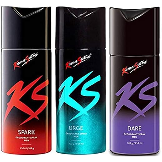 Kama Sutra Mens Deo Combo - Spark/Urge/Dare 150ml