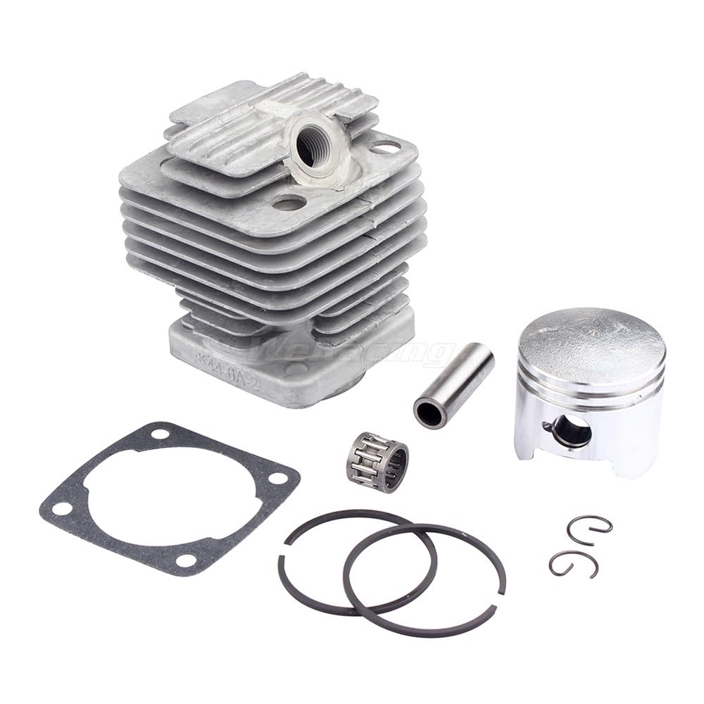 Nouveau cylindre 44-6 44mm avec Kit de segments de Piston de remplacement adapté for moto 2 temps 49ccr 4 roues